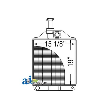 A & I Products Radiator 34" x20" x9" A-1680599M92